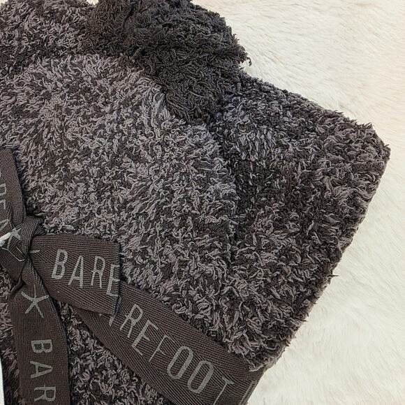 Barefoot Dreams CozyChic Pom Pom Beanie & Oversized Scarf Set Expresso Cocoa NWT main image 5